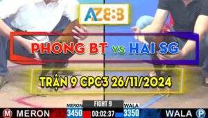 Trận 9 CPC3 26/11/2024 - Gà Anh Hai Hóc Môn Đá Đâm Toàn Lút Cán