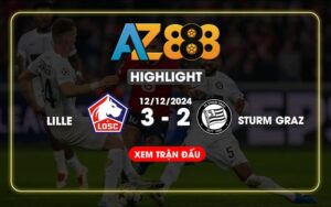 Highlight Lille Vs Sturm Graz Ngày 12/12/2024