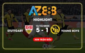 Highlight VfB Stuttgart Vs Young Boys Ngày 12/12/2024