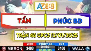 Trận 48 Giải CPC3 12/01/2025 - Anh Phúc Bình Dương Bị Anh Tấn Gạt Giò