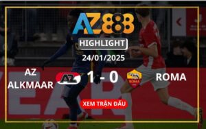 Highlight AZ Alkmaar Vs Roma Ngày 24/01/2025