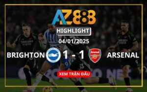 Highlight Brighton Vs Arsenal 04/01/2025