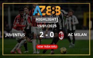 Highlight Juventus Vs AC Milan Ngày 19/01/2025