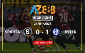 Highlight Sparta Prague Vs Inter Milan Ngày 23/01/2025