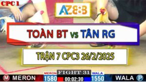 Trận 7 CPC3 26/2/2025 - Gà Bướm Anh Tân Rạch Giá Dỡ Giò Là Đâm