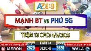 Trận 13 CPC3 4/4/2025 - Mạnh Bến Tre Và Phú Sài Gòn Bất Phân Thắng Bại