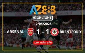 Highlight Arsenal Vs Brentford Ngày 12/04/2025
