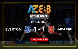 Highlight Everton Vs Arsenal Ngày 05/04/2025 