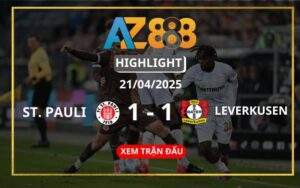 Highlight St. Pauli Vs Bayer Leverkusen Ngày 21/04/2025