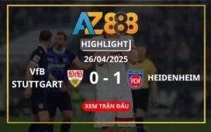 Highlight VfB Stuttgart Vs Heidenheim Ngày 26/04/2025