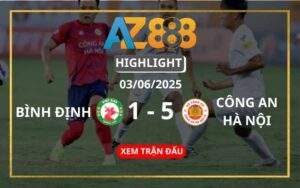 Highlight Bình Định Vs Công An Hà Nội Ngày 03/06/2025