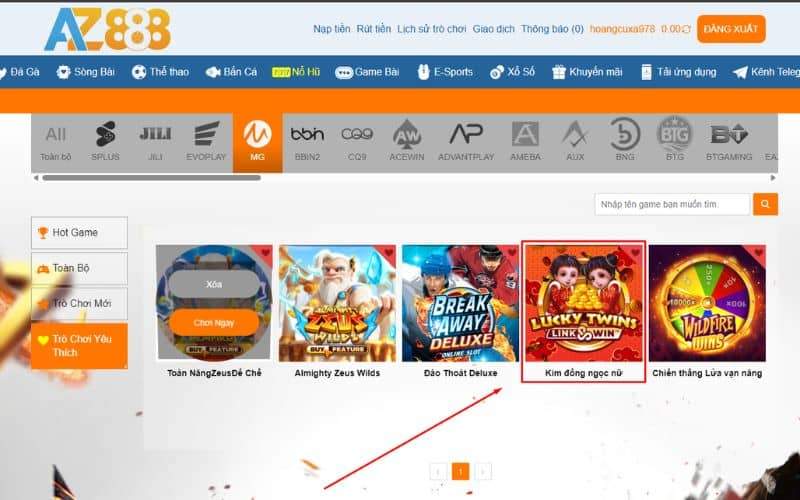 Các bước tham gia nổ hũ kim đồng ngọc nữ tại AZ888 Các bước tham gia nổ hũ kim đồng ngọc nữ tại AZ888