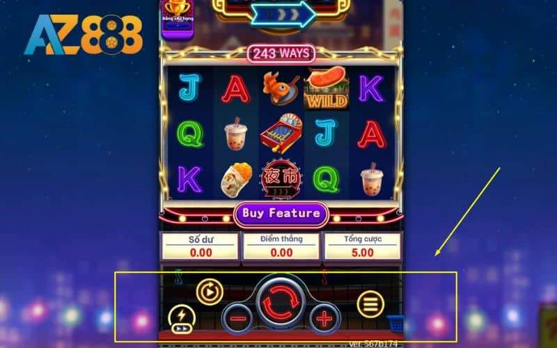 Các tính năng trong giao diện trò chơi nổ hũ dạo chơi phố đêm Các tính năng trong giao diện trò chơi nổ hũ dạo chơi phố đêm